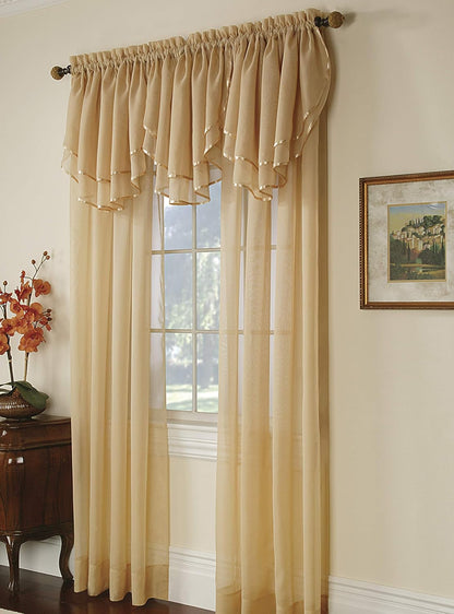 Stylemaster Elegance Sheer Voile Panel, 60" x 95", White
