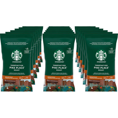Starbucks Pike Place Ground Coffee - Rich Flavor, 18 oz Box for Fresh Brews