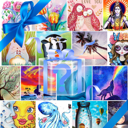 AiYuanzsh 10 Pack 5D Square Diamond Painting Kits for Adults, Full Drill Square Diamond Art Kits Scenery, DIY Square Drill Painting Crafts