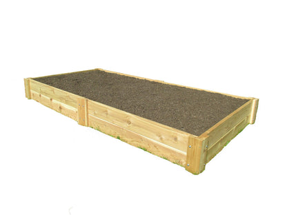 Infinite Cedar Premium Cedar Raised Garden Bed - 1" Thick Wood (4' x 8' x 11" H)