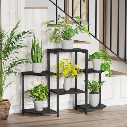6 6 Asgolion Plant Stand Indoor,Multiple Plant Shelf Corner Rack, Potted Plant Stand, Tiers Large Flower Holder