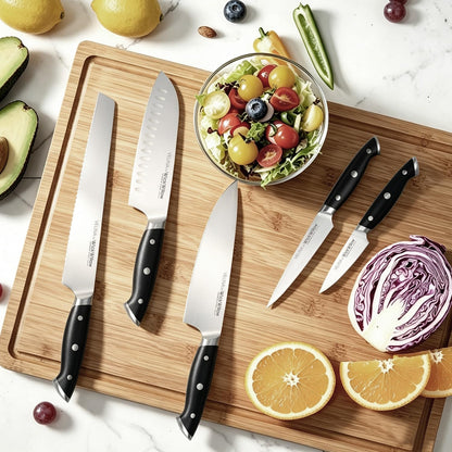 WICKWILLOW 3.5 Inch Paring Knife – Razor Sharp German Steel – Small Kitchen Knife for Home Cooks – Peeling, Trimming & Precision Work – Full Tang & Ergonomic Handle – Gift Box – Velina Series