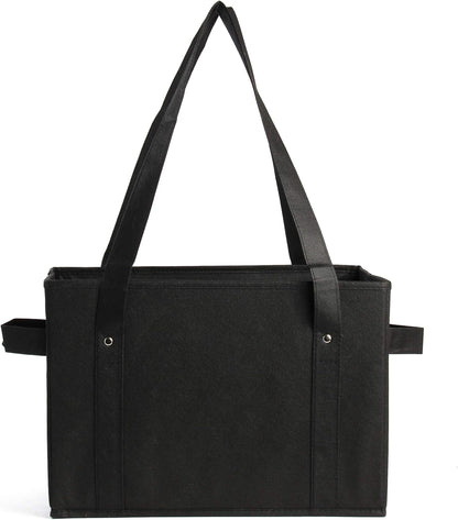 Set (Set 3) Earthwise Deluxe Collapsible Reusable Shopping Box Grocery Bag with Reinforced Bottom Storage Boxes Bins