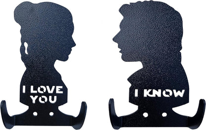 I Love You I Know Decor Steel Wall Coat Hooks