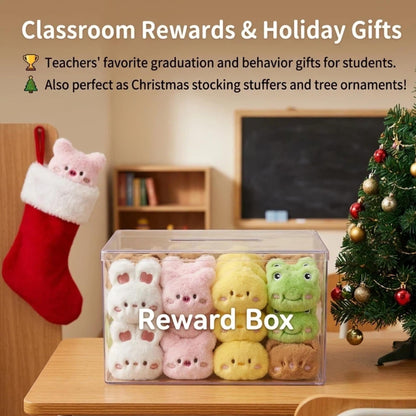 ZAOMENG 30 Pcs Cute Plush Brooch Bulk Stuffed Animals Party Favors Carnival Prizes,School Gifts,Goodie Bags Birthday Pinata Stuffers Classroom Prizes Treasure Box Backpack Accessories