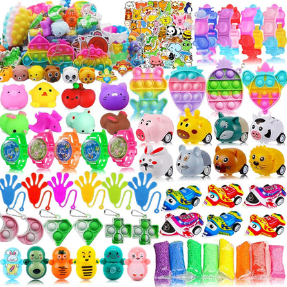 Taulaap 126 Pcs Pop Party Favors - Treasure Box Toys for Kids | Classroom Prizes & Goodie Bag Fillers