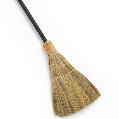 TTS For Home Vietnamese Straw Soft Black Broom for Cleaning with Long Handle Broom- Broom Decorative 9.45'' Width, 45.28" Length