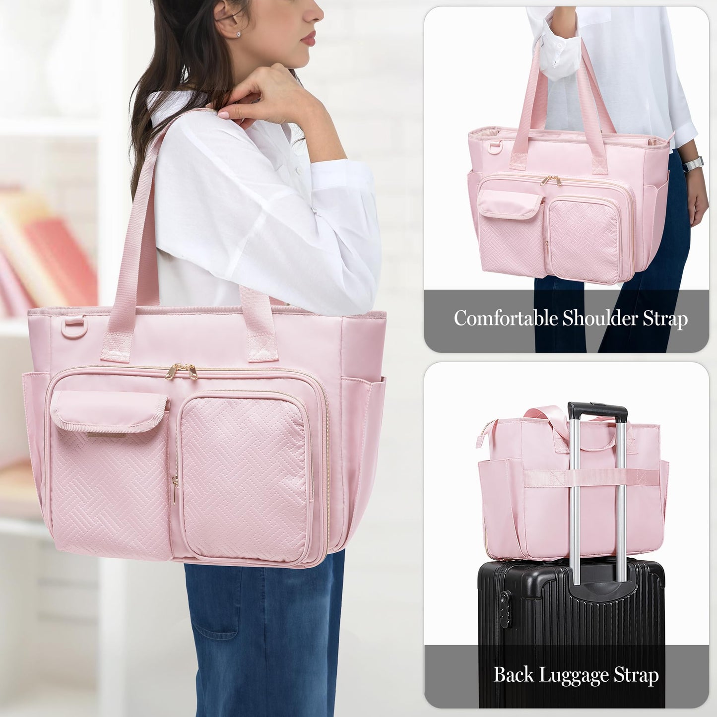 Fasrom Diamond Painting Carrying Case for A4 Light Pad, Accessories Storage Bag for A4 LED Light Box and Diamond Art Supplies, Pink (Empty Bag Only)