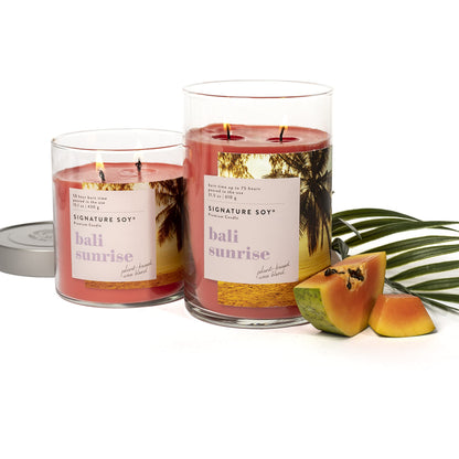 Signature Soy Lidded Bali Sunrise Scented Candle, Extra Large Jar