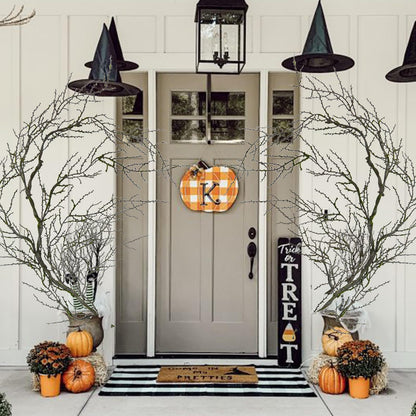 74.8inch Long Malleable Black Halloween Tree Weeping Branches Twigs Greenery Garland Hanging Moss Faux Ghost Grape Vine for Haunted Forest Outdoor Mantel Fireplace Porch Arch Stairway Yules Decor (2)