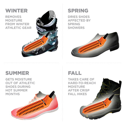 DryGuy Unisex's Travel Dry DX Shoe Dryers, Orange and Black, One Size