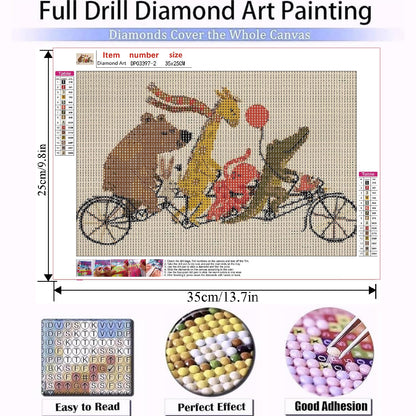 9 Pack Animal Diamond Art Kits for Adults and Kids, Room Decor 5D DIY Diamond Painting Kits for Beginner, Diamond Dots Full Drill Crafts for Gem Art Decor for Women's Hobbies 10x14in