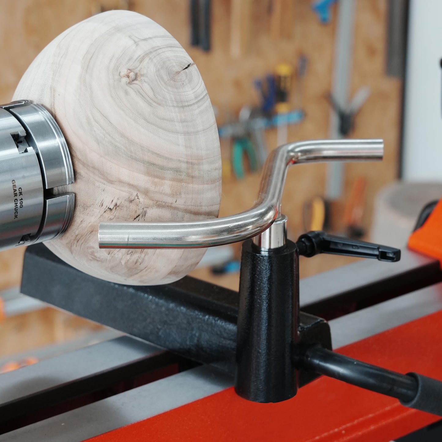 BMWOOD S Shaped Stainless Steel Tool Rest Set with 1" and 5/8" Stems for Woodturning Lathe Bowl Turning.