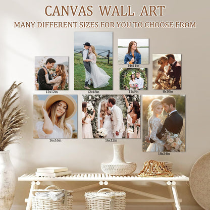 AbcCustomize Canvas Prints - Personalized Wall Art for Bedroom & Living Room Decor | Custom Photo Gifts