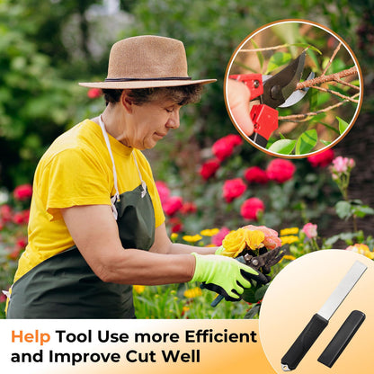 Frienda Diamond Sharpening 121n Dual-grit Knife Sharpener Stone Tool Lawn Mower Blade Sharpener File Garden Tool 325/1200 Grit Handheld Double with Angle Guide for Kitchen Axe Machete Chisel Drill