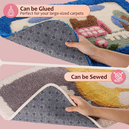 BESGEER 80" * 80" Rug-Backing-Antislip-Tufting-Cloth, 2mm Thick (More Wear-Resistant & Tear-Resistant & Durable), Perfect for Carpets Rug Tufting Gun Cushion Punch Needle Rug