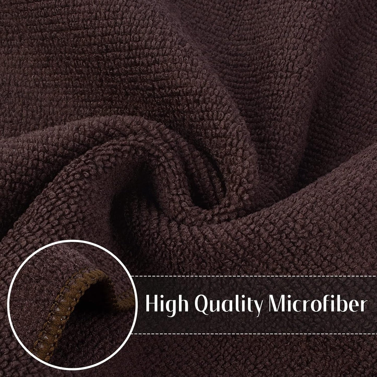 12 Inch 12 Inch 12 Pack SINLAND Absorbent Microfiber Dish Cloth Kitchen No Streak Cleaning Cloth Dish Rags Lens Cloths