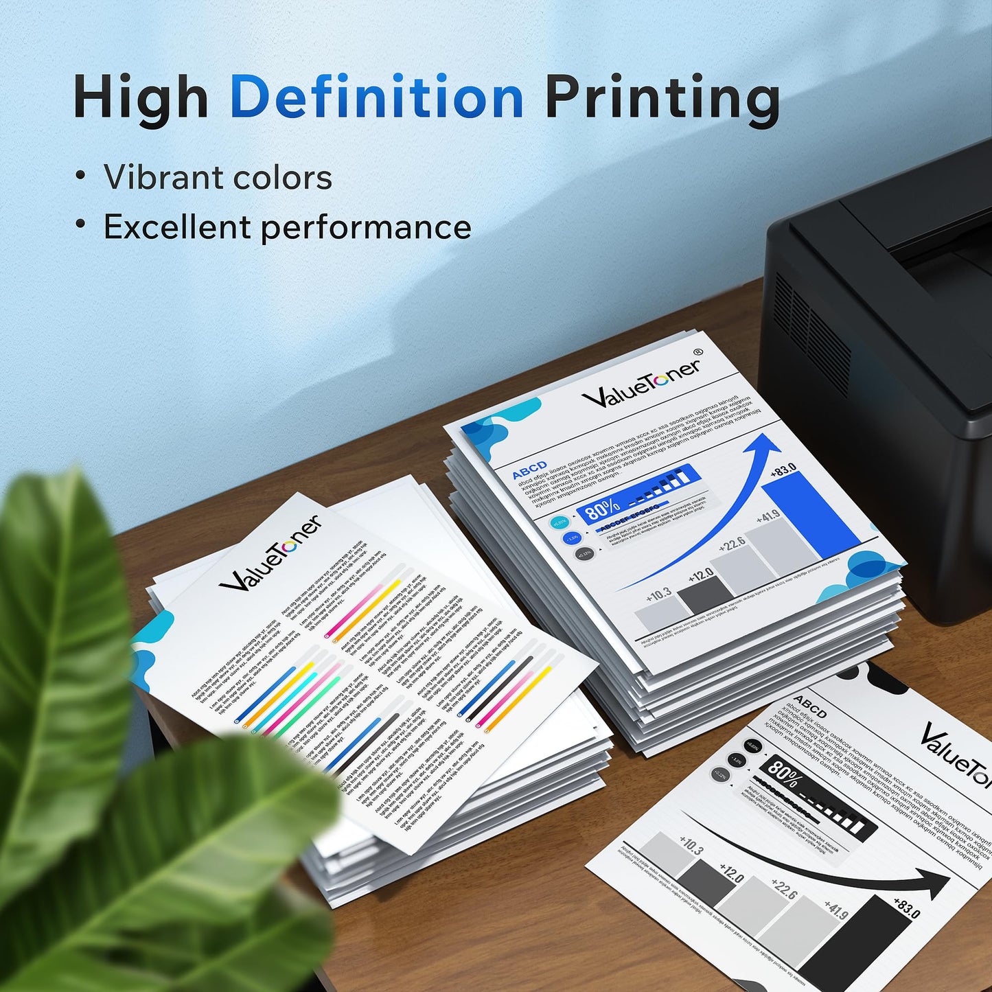 Valuetoner 201X Toner Compatible for HP 201X Toner Cartridges 4 Pack High Yield CF400X CF401X CF402X CF403X for Color Laserjet Pro MFP M277dw M252dw M277c6 M277n M252n M277 (Black Cyan Yellow Magenta)