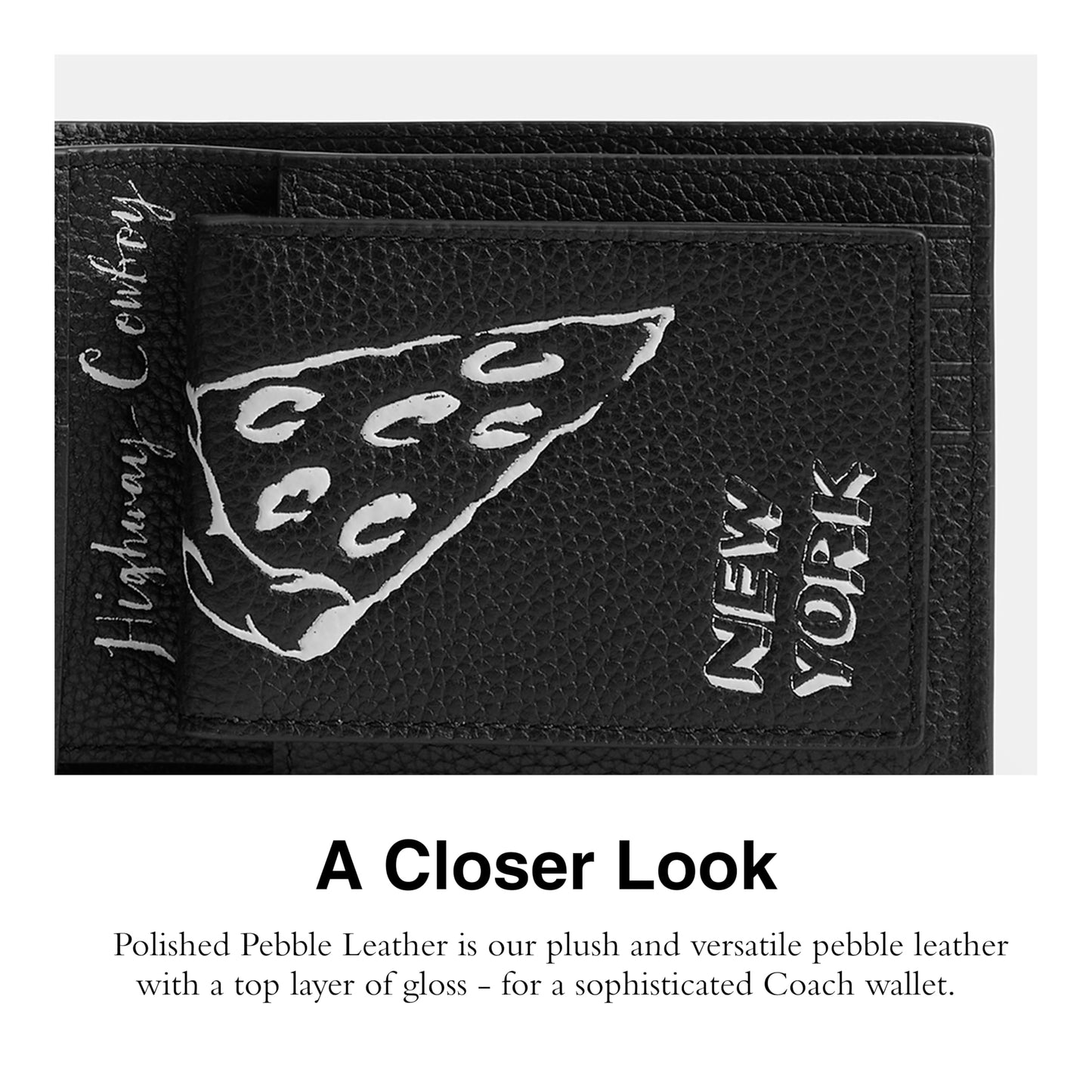 COACH 3 in 1 Wallet with Sketch Print, Black Multi