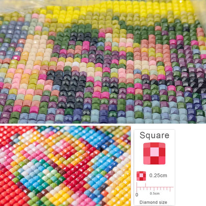 Lvmuu Large Diamond Art Kits for Adults American Flag Eagle, 5D DIY Full Square Drill Diamonds Painting Sets for New Beginners Paint By Numbers Art Craft Home Decor 16x16in