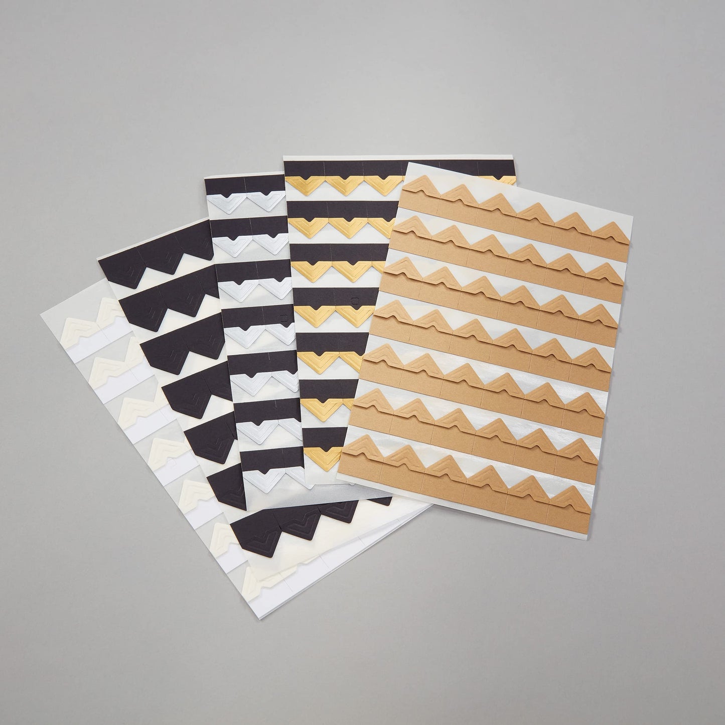 Semikolon - Self-Adhesive Photo Corners for Albums, 252 Pieces, Brown