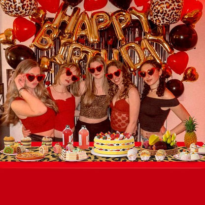 3 Pack Leopard Print Party Tablecloth Decorations, Safari Animal Cheetah Plastic Table Cloth Red Leopard Runner Disposable Rectangle Table Cover for Baby Shower Birthday Party Supplies, 54x108 Inch