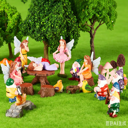 24 Days Magic Fairy Garden Accessories Advent Calendar, Waterproof Fade Resistant DIY Miniature Garden Decor Holiday Birthday Countdown Surprise Gift for Kids Fairy Lovers