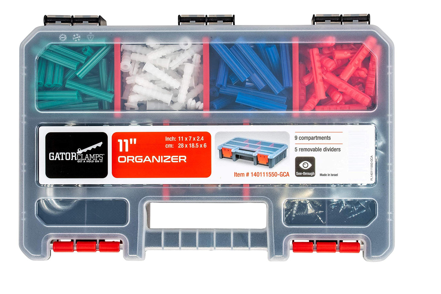 3-Pack Organizer Set – Small Parts Storage Boxes with Removable Dividers – 1 Medium & 2 Mini Hardware Cases for Screws, Bolts, Crafts – Durable Nylon Toolbox for Garage or Travel Use