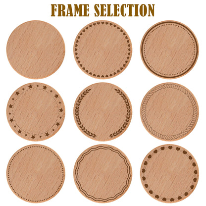 ZLYXIU 30-1000pcs 40mm Custom Wooden Drink Tokens,Double-Sided Laser Engraved with Logo,Text or Images,Personalized Round Wood Chips for Bars,Weddings,Parties,Corporate Events Promotions