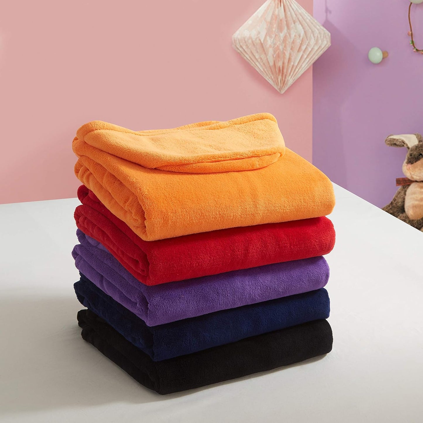 Cozy 50"x60", Pop Shop Hooded Ultra-Soft Plush Throw Blanket with Pockets, Purple