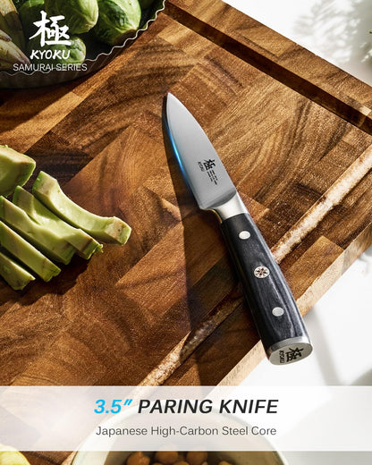 KYOKU Samurai Series Knife Japanese Style1 (Paring Knife, 3.5")