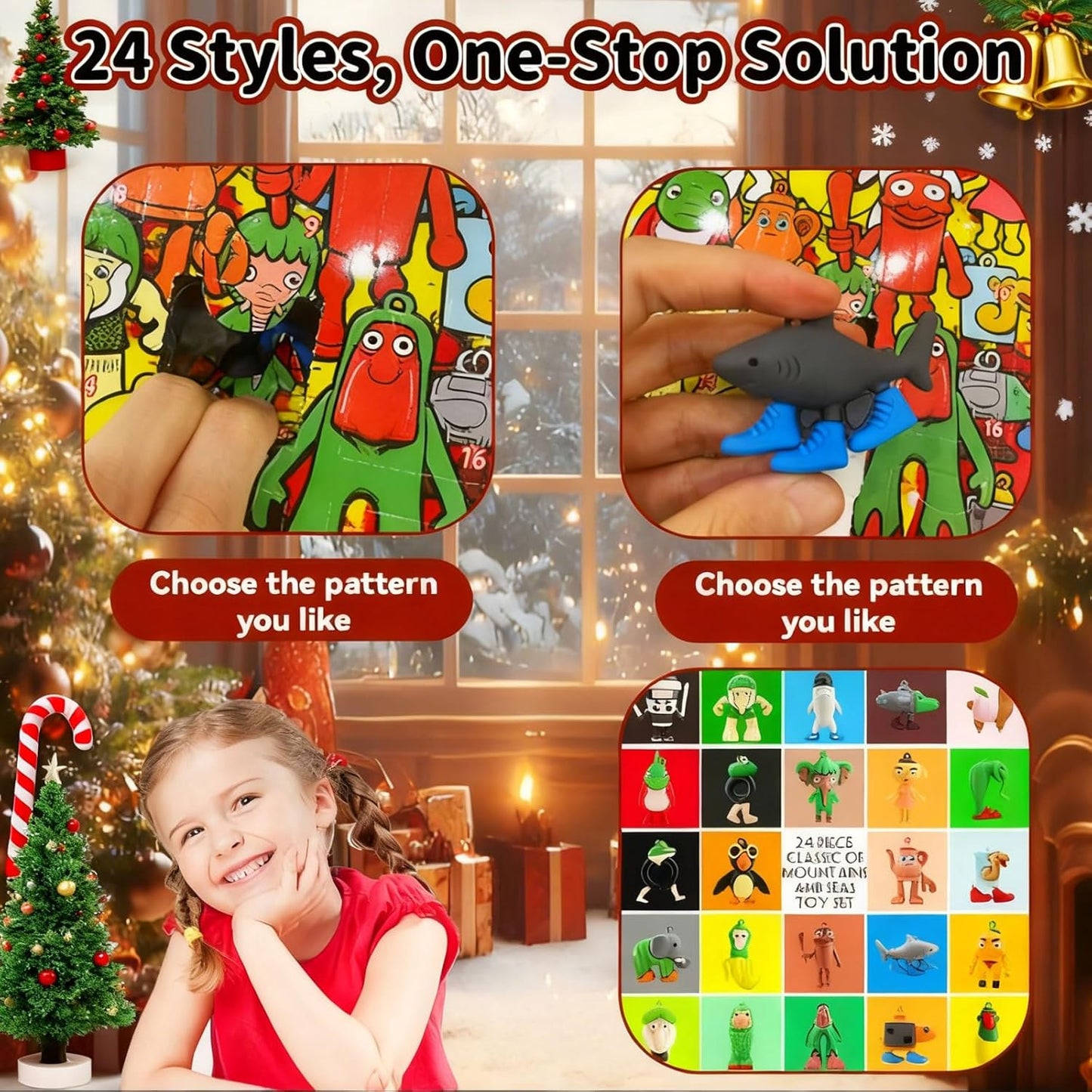 Advent Calendar 2026 - 24 Days of Surprises with Figurines for Kids | Perfect for Valentine's Day & Easter Gifts