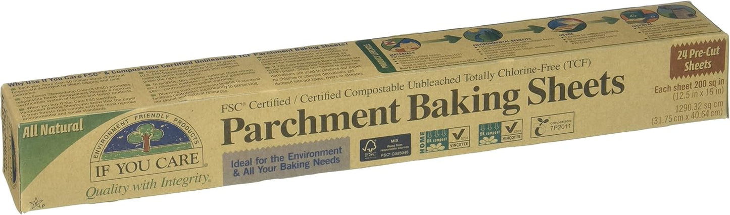 If You Care Parchment Baking Sheets, FSC Certified, 24 Count