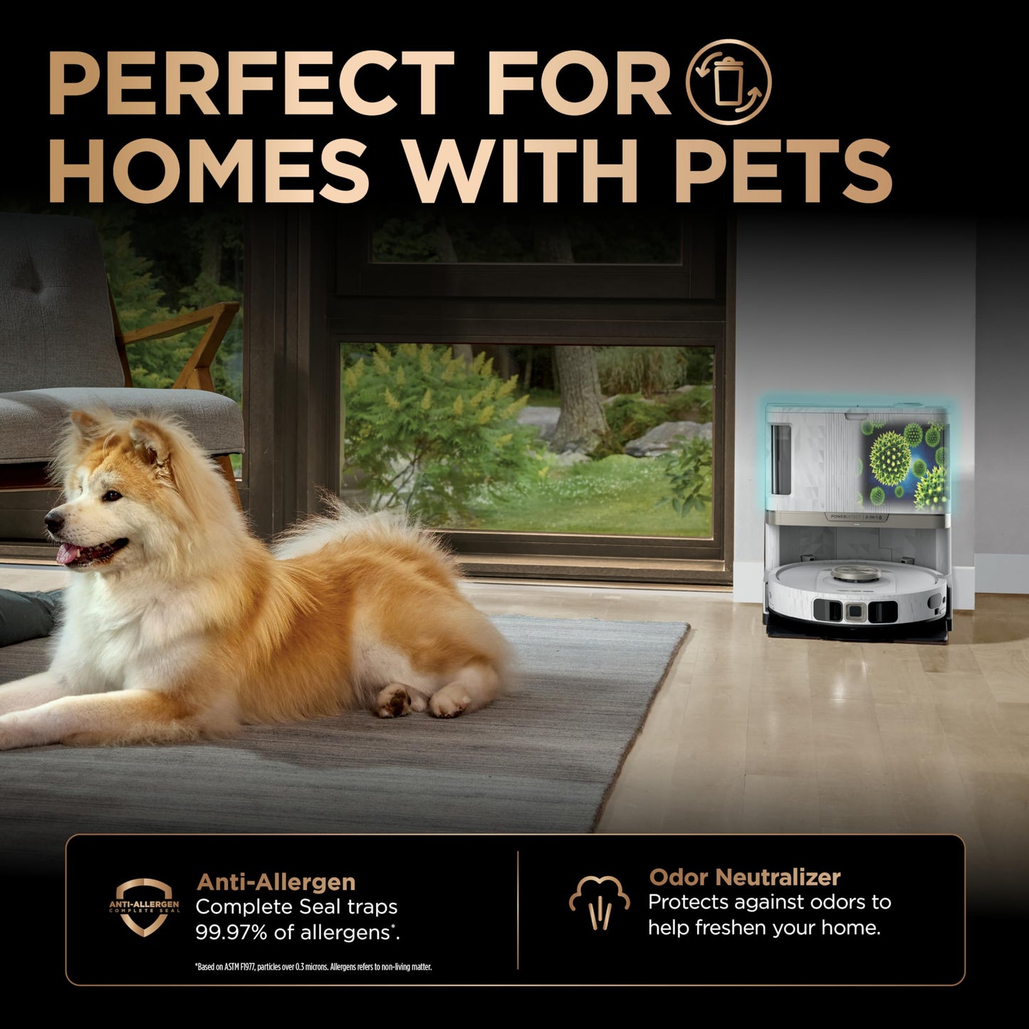 Shark Robot Vacuum & Mop Combo, PowerDetect NeverTouch Pro,Self-Emptying,Self-Refill with Self-Clean Pad Wash & Dry, 60-Day Debris Capacity,30-Day Refill Tank, 5PowerDetect Technologies,White,AV2800ZE