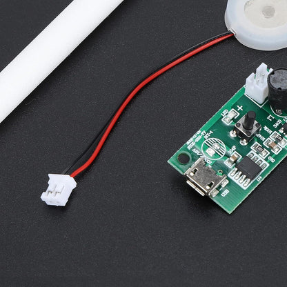 5V Mini USB Humidifier, DIY Kit Atomization Disc, USB Mist Maker with Timing Switch Control for Home Office