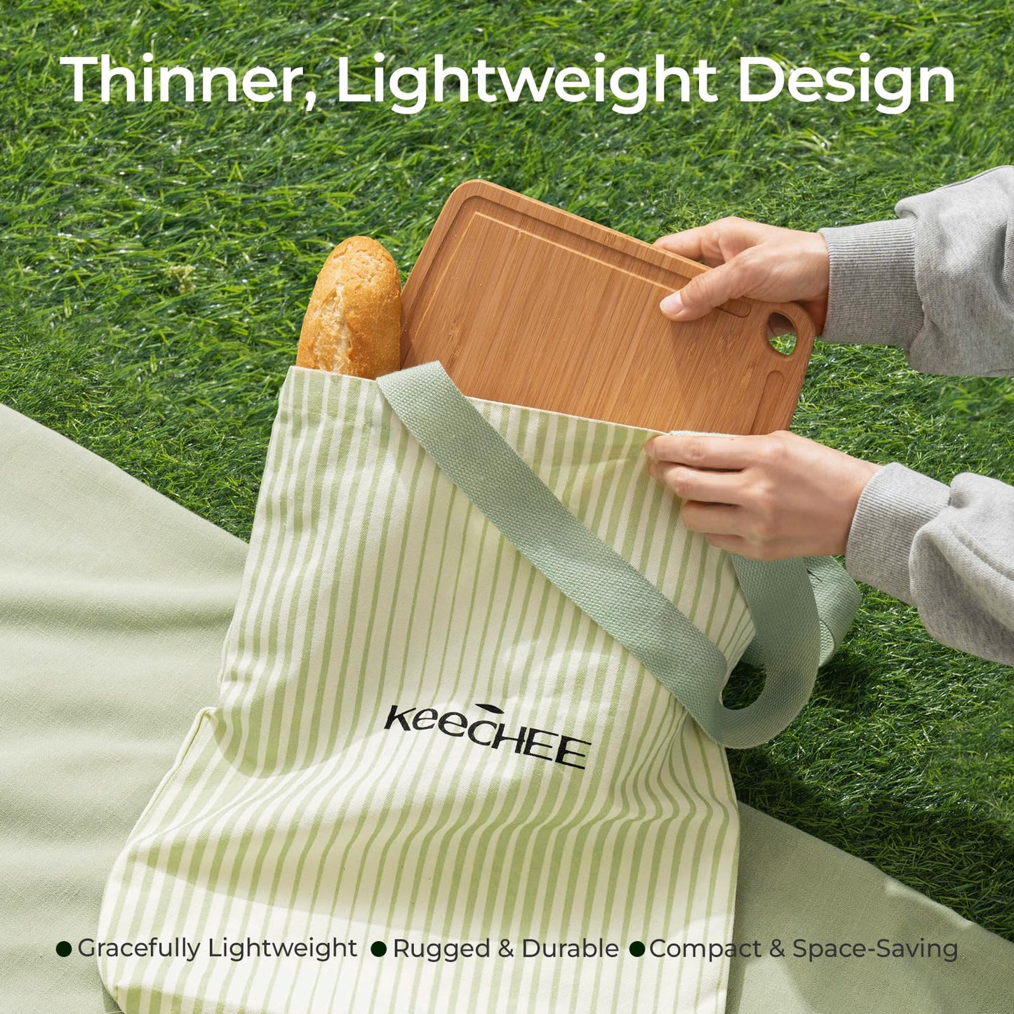 Dishwasher Safe Bamboo Cutting Boards Durable Lightweight Wood Cutting Board for Busy Kitchen, Easy Clean Wooden Chopping Boards with Juice Groove Set of 3 (L+M+S)