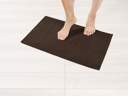 17 24 100% American Soft Linen Bath Rug, in in Cotton Bath Mats Rugs for Bathroom, Slip Reducer Washable Shaggy Form