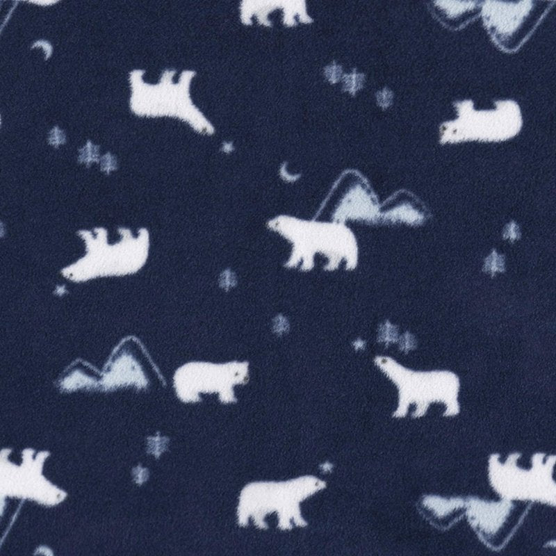 Gerber Baby Unisex Fleece Wearable Blanket, Polar Bears, 0-6 Months