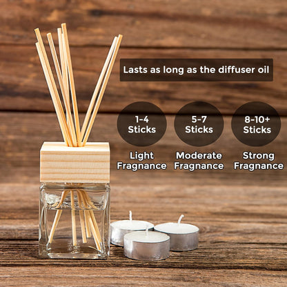 100 Pcs Natural Rattan Reed Diffuser Sticks 7 Inch Aroma Refill Wood Sticks for Spa, Fragrance, Aromatherapy