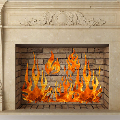 5 Sheets Flame Stencil Airbrush Flame Fire Stencil Fire Reusable Templates Painting Decor Template for Arts Window Wall Crafts Painting Decorations(11.7 x 8.3 Inch)