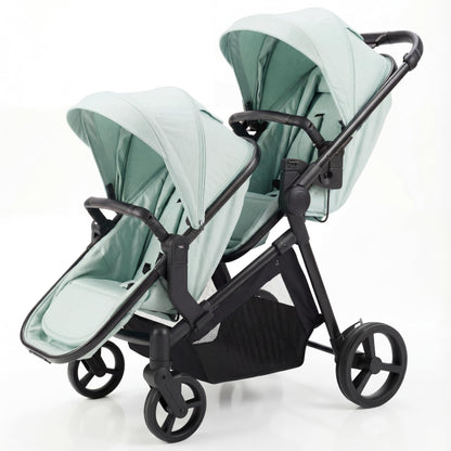Double Stroller for Twins Infants and Toddlers, Foldable Tandem, Convertible Twin to Single Stroller, Compact Light Weight， Ages 0-3 Years (B0G4LS2W5D)