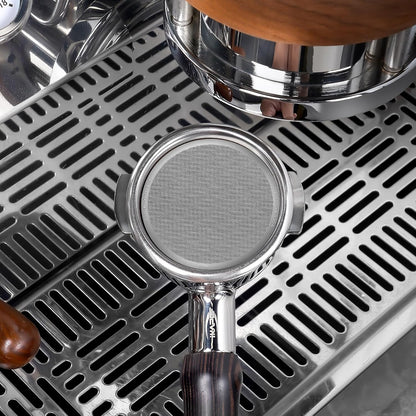 IKAPE 53.3mm 2pc Espresso Puck Screen, 0.2mm Thickness, Reusable Metal Coffee Filters, Food-grade Stainless Steel