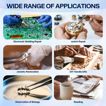 Helping Hands Magnifier Soldering Station with LED Light,LXIANGN 2.5X 7.5X 10X Desktop Magnifying Glass with Stand with Auxiliary Clamp for Miniature Painting,Model,Repair,Crafts,Hobby