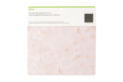 Cricut Self Healing Cutting Mat - Mat for use with TrueControl Knife, Rotary Cutter, Craft Knife, Xacto Knife - 12" x 12", Decorative, 2X Healing, Extra-Thick Cricut Cutting Mat, Rose