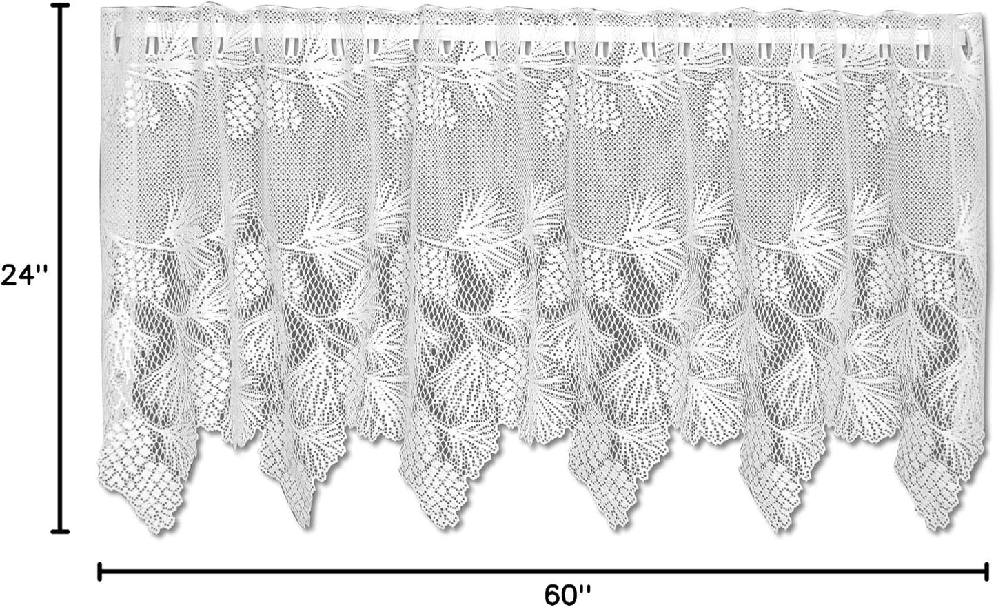 Heritage Lace Woodland Tier, 60x24, White