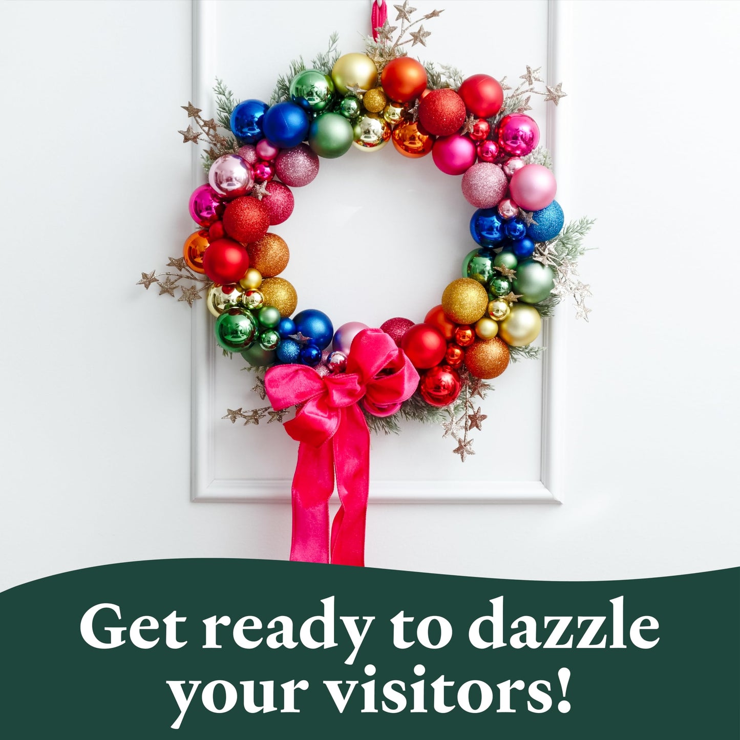 Woodpeckers Large Wreath Frame 13-inch Diameter, Pack of 1 Wood Forms, Rings for Crafts & Door With Lights