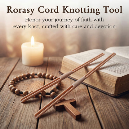 Dunkive Rosary Cord Knotting Tool with Flush Cutter for Crafting, #7#9 and #36 Dual Head Twine Knotting Tool, Side Wire Cutters, Jewelry Making Set, Rosary Making Supplies for Jewelry, Bracelet