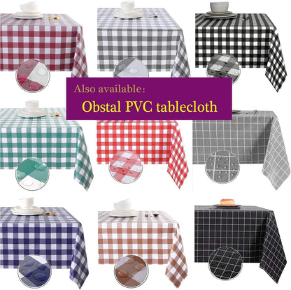 210GSM Blue,70 120 Inch) Obstal Rectangle Table Cloth - Heavy Duty Water Proof Microfiber Tablecloth, Decorative Fabric