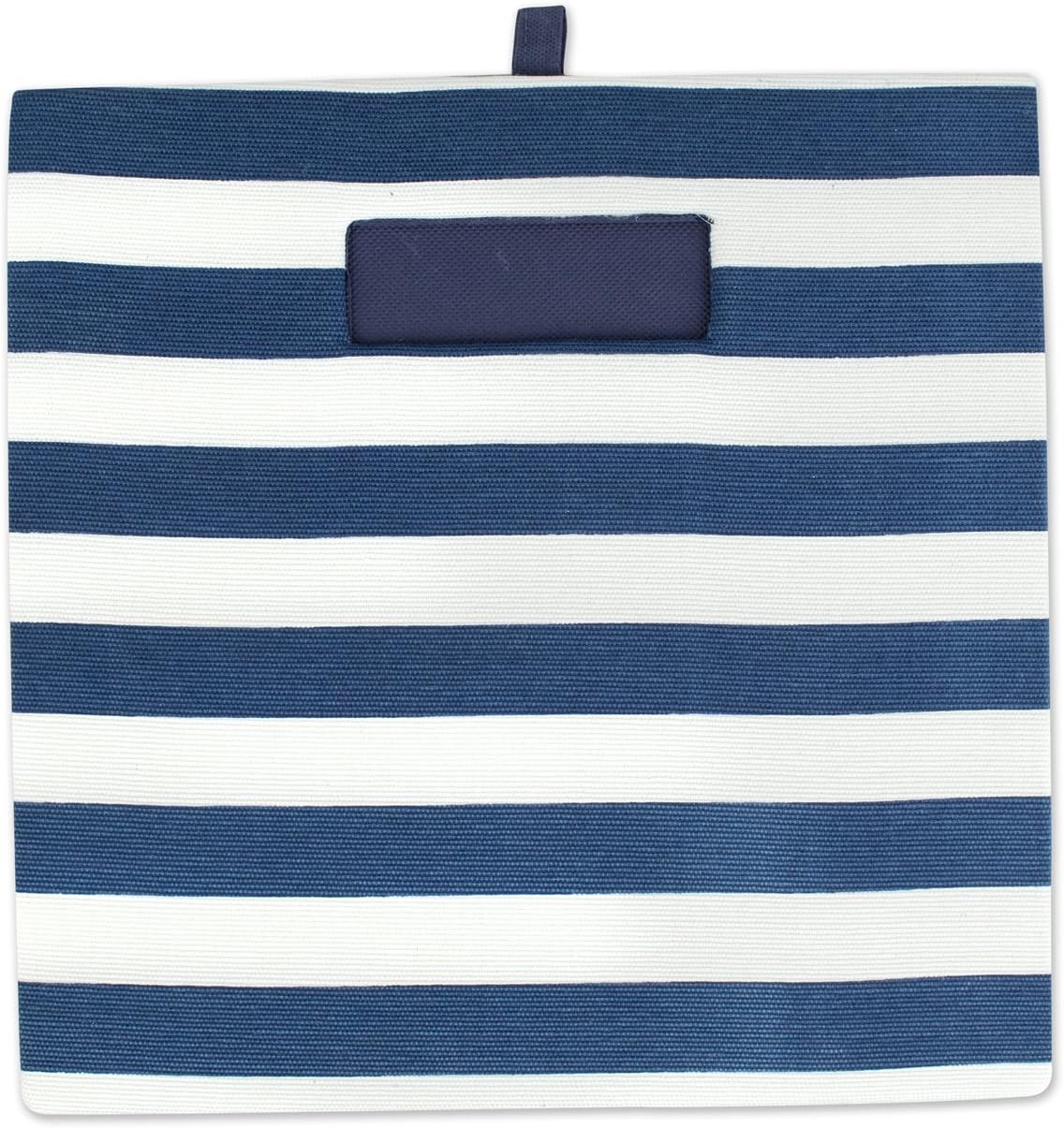 11x11x11, DII Polyester Cube Storage Collection Hard Sided Collapsible, Nautical Blue