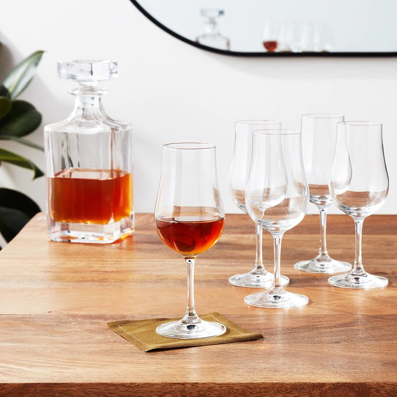 SCHOTT ZWIESEL Bar Special Whiskey Nosing Glass (Set of 6), Nosing Tasting Glass for Whiskey, Dishwasher-Safe Tritan Crystal Glasses, Made in Germany (7 Ounce)